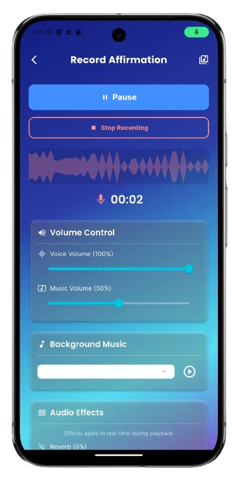 Personal Affirmation Recorder